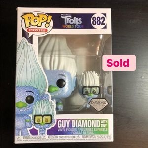 SOLD Funko Pop! Trolls World Tour - Guy Diamond with Tiny Diamond Glitter